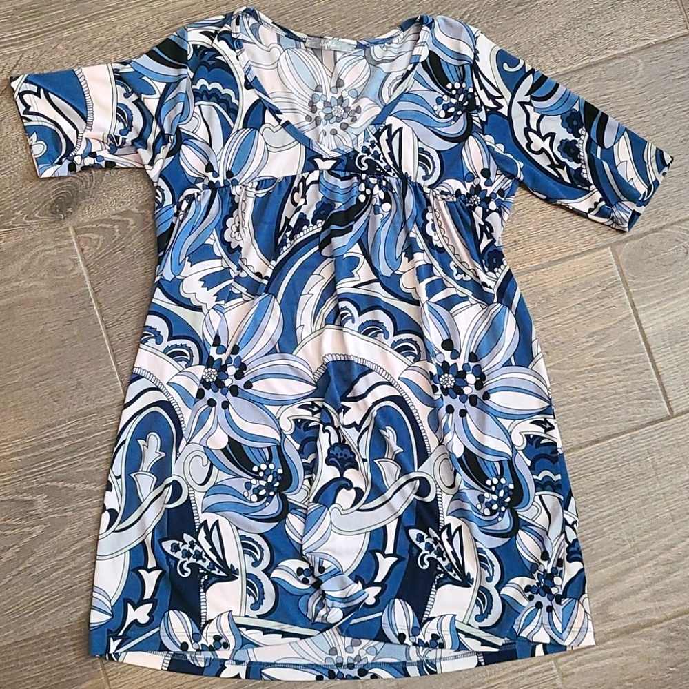 Fun Geometric Pattern Blouse Top